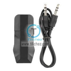 Adaptador Bluetooth 5.0 USB, Transmisor y Receptor Audio con cable auxiliar de 3.5 Adaptador Bluetooth 5.0 USB, Transmisor y Receptor Audio con cable auxiliar de 3.5