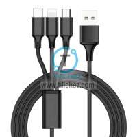 Cable 3 en 1 Carga Rápida 100W Para Celular, Tablet y Laptop Cable 3 en 1 Carga Rápida 100W Para Celular, Tablet y Laptop