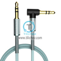 Cable salida de audio cable metal auxiliar 3.5 a 3.5