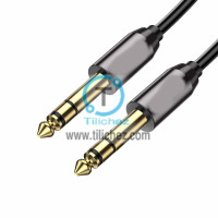Cable TRS 1/4 (6.35mm) Balanceado de Alta Fidelidad para Audio y DJ  macho a macho
