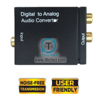 Convertidor de Audio Digital a Análogo RCA, Toslink a RCA