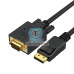Cable DisplayPort macho a VGA macho HD, de Alta Resolución