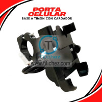 Soporte de aluminio para celular en moto y GPS para timón Soporte de aluminio para celular en moto y GPS para timón