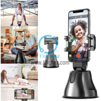 Soporte de teléfono de seguimiento facial automático, rotación de 360