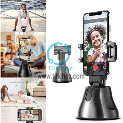 Soporte de teléfono de seguimiento facial automático, rotación de 360