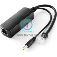 Splitter PoE Activo 48V-12V Alimentación para Cámara IP y Redes Fija